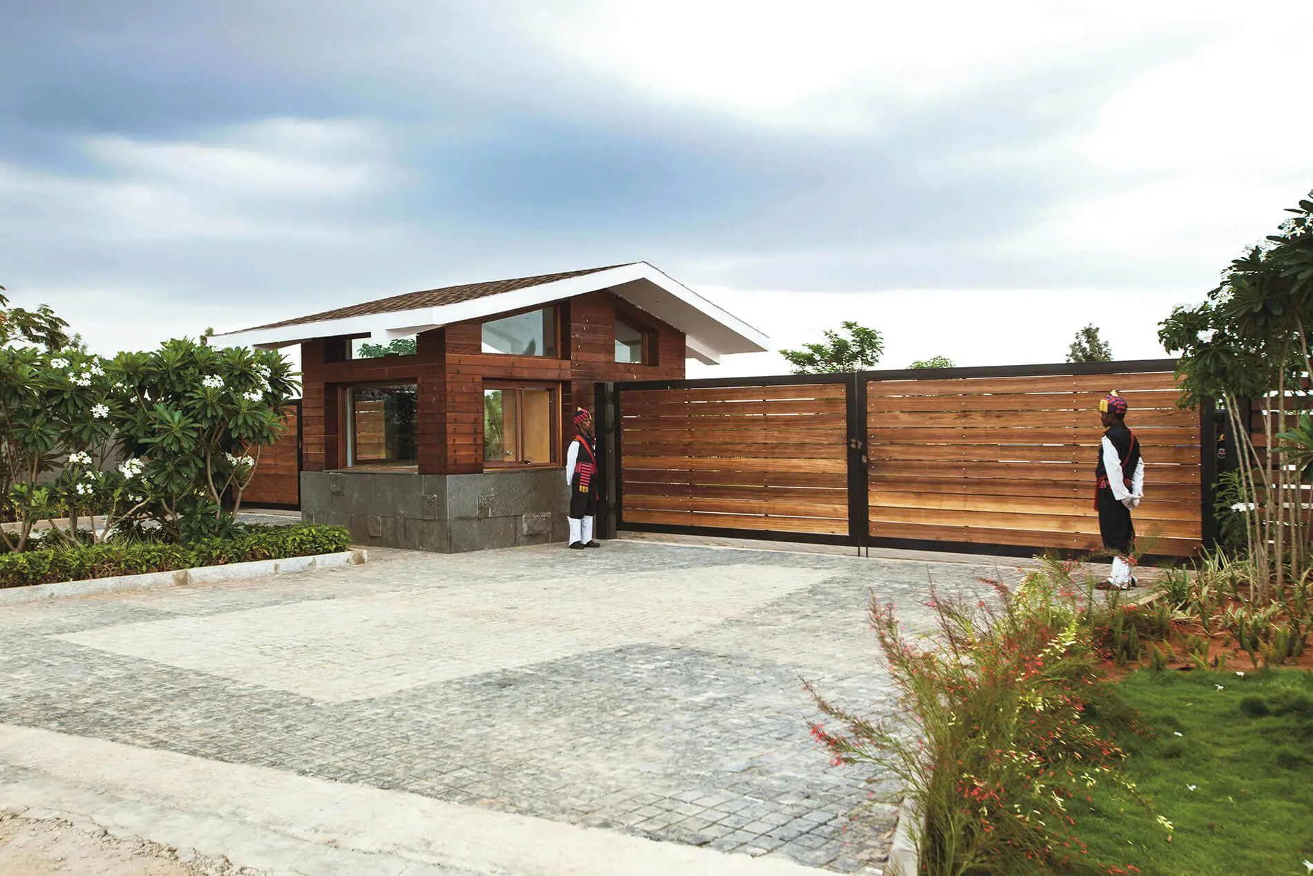 Entrance gate for Visitors