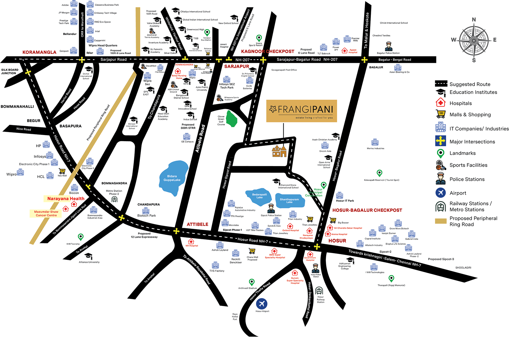 Frangipani Map